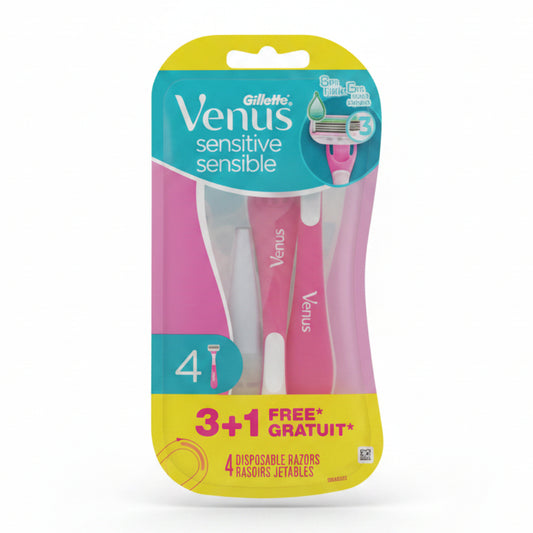 Venus Sensitive Disposable Razors -4pcs