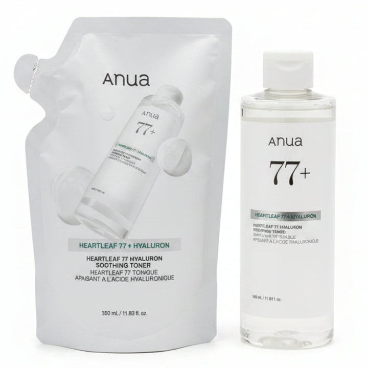 Heartleaf 77 Hyaluron Soothing Toner 350ml Refill Set (+Refill 350ml)