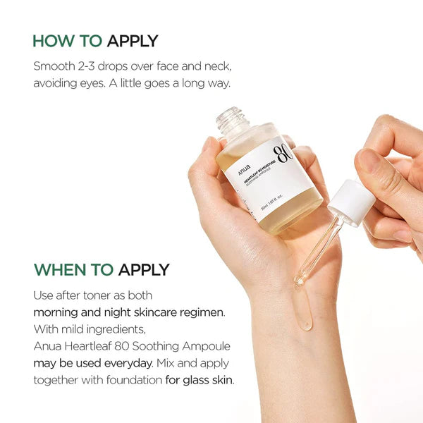 Heartleaf 80% Moisture Soothing Ampoule - 30ml