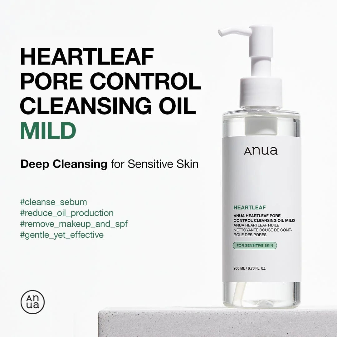 Heartleaf Pore Control Cleansing Oil Mild for sensitive skin - 200ml