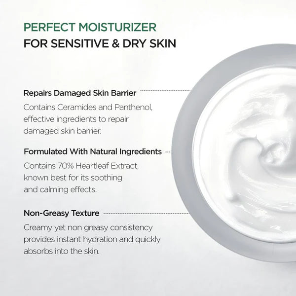 Heartleaf 70% Intense Calming Cream - 50ml