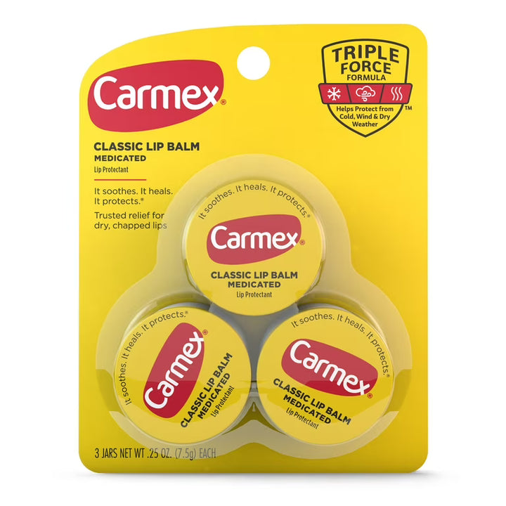Classic Lip Balm Medicated Jar Set - 3 x 7.5g