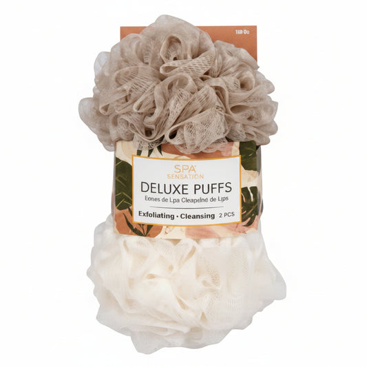 Deluxe Shower Puffs - 2pcs