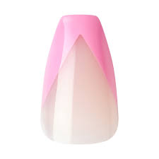 Acrylic French Press-On Nails - 28 Pieces