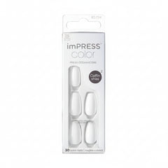 imPRESS Color Press-On Nails White -30pcs