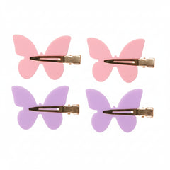 Creaseless Hair Clips Butterfly -4pcs