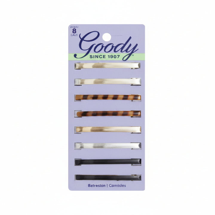 Stay Tight Barrettes Mix Colors -8pcs