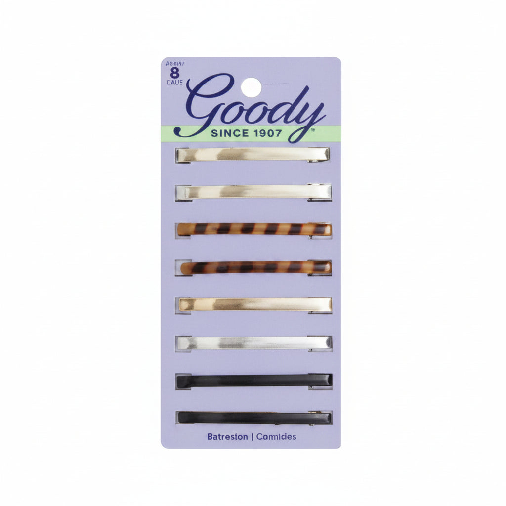 Stay Tight Barrettes Mix Colors -8pcs