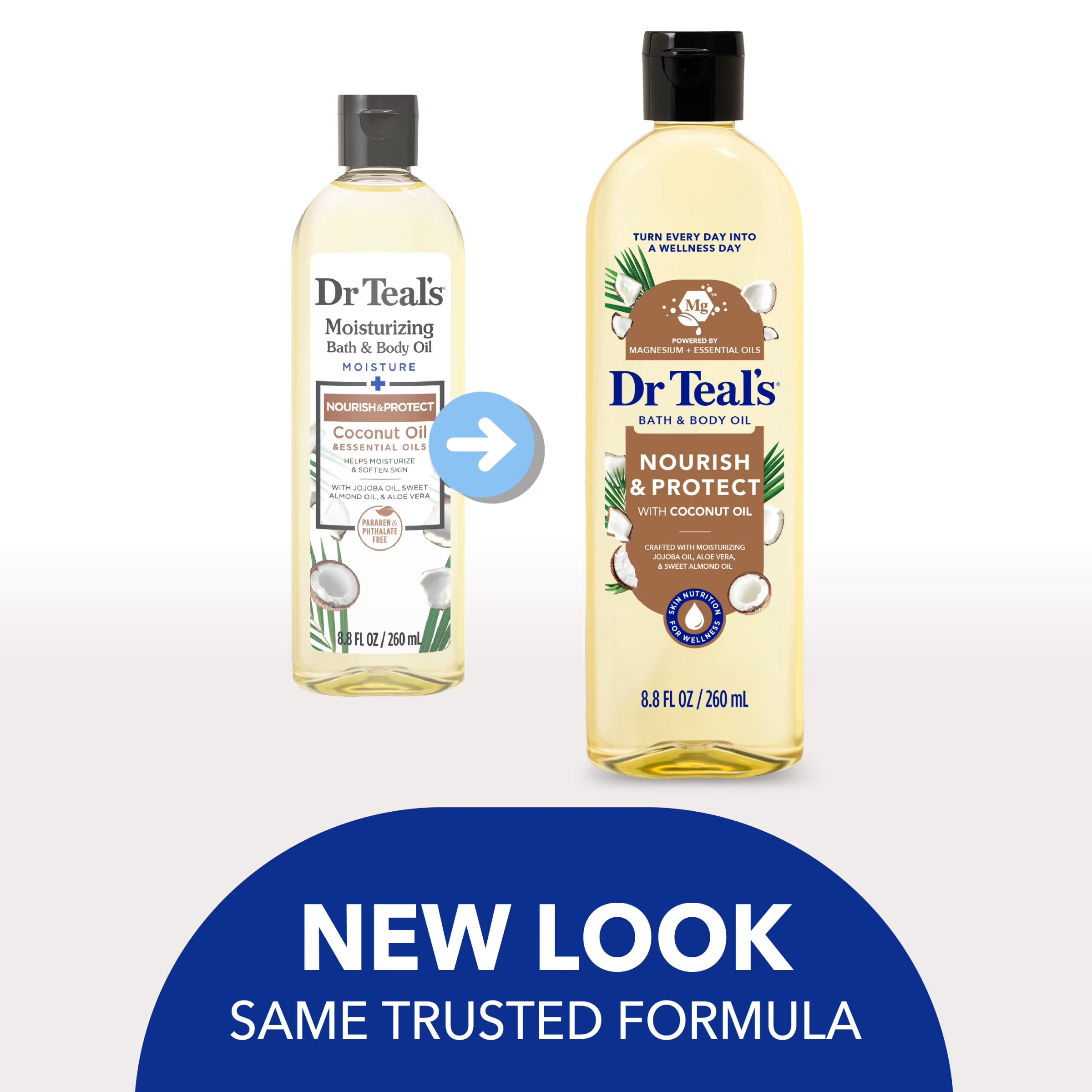 Moisturizing Bath & Body Oil Coconut Oil - 260ml