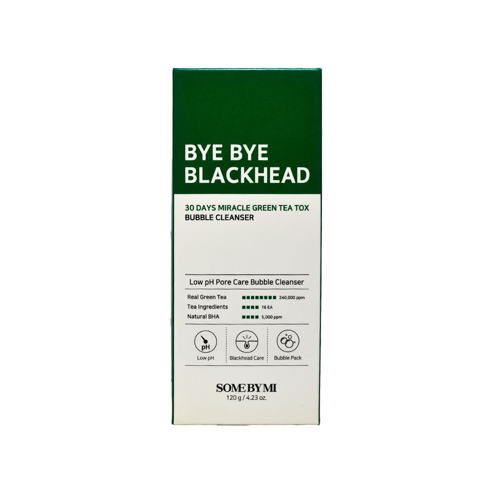 Bye Bye Blackhead 30 Days Miracle Green Tea Tox Bubble Cleanser - 120g
