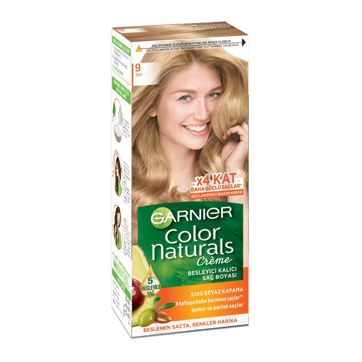 Color Naturals Hair Color Cream 9 Sari - 100ml