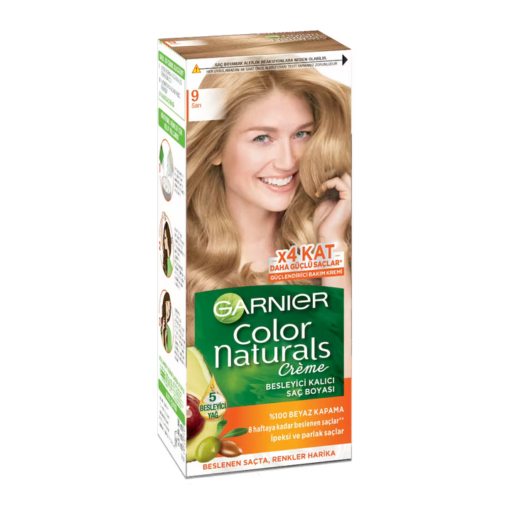 Color Naturals Hair Color Cream 9 Sari - 100ml