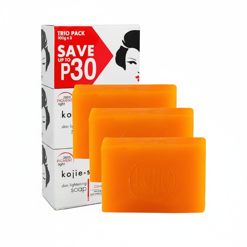 Kojic Acid Soap Brightening Bar Cleanser -3x65g