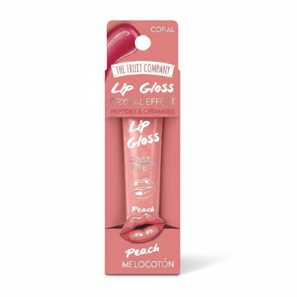 Peach Crystal Effect Lip Gloss -12G