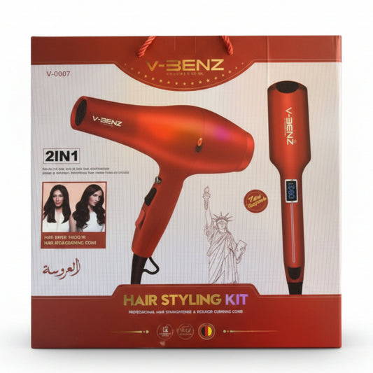Hair Straightener & Waver Bridal Set -2pcs