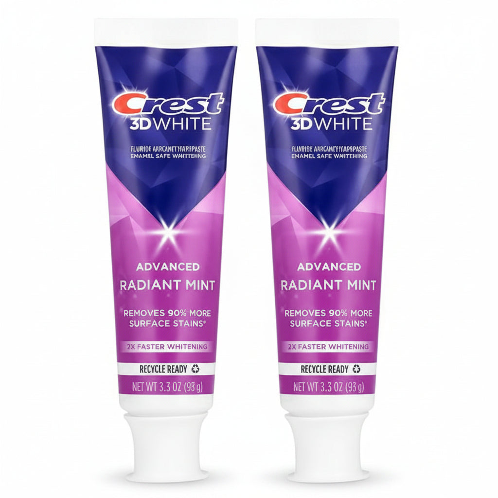 3D White Advanced Radiant Mint Toothpaste -2pcs