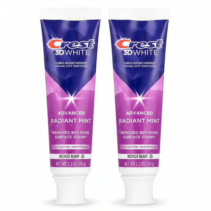 3D White Advanced Radiant Mint Toothpaste -2pcs