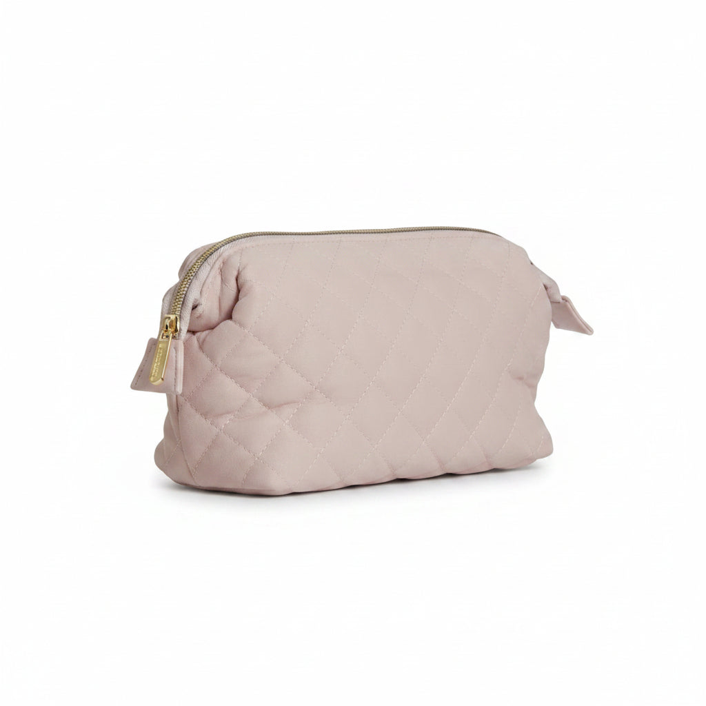 Danielle Cosmetic Bag Slouch Quilted Pink