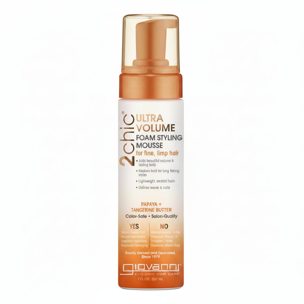 2Chic Tangerine & Papaya Ultra-Volume Foam Styling Mousse -207ml