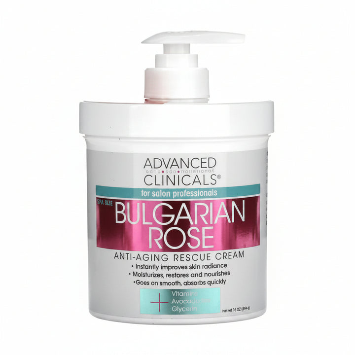 Bulgarian Rose Oil Anti Aging Rescue Cream -454g