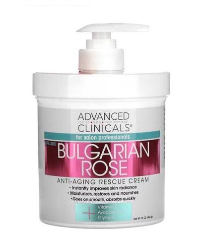 Bulgarian Rose Oil Anti Aging Rescue Cream -454g