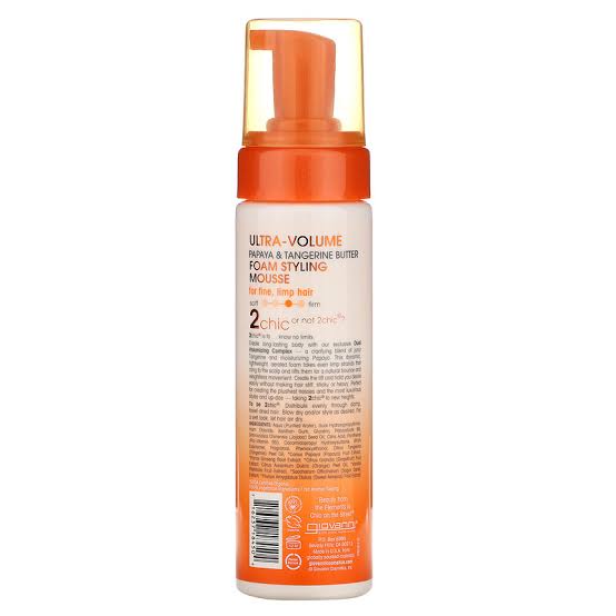 2Chic Tangerine & Papaya Ultra-Volume Foam Styling Mousse -207ml