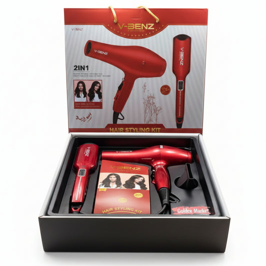 Hair Straightener & Waver Bridal Set -2pcs