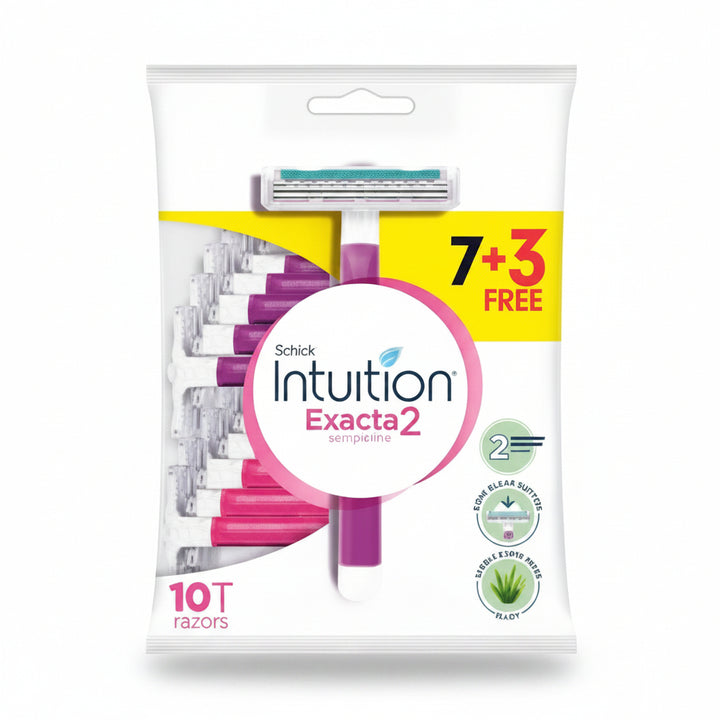 Intuition Exacta 2 Sensitive Disposable Razors -10pcs