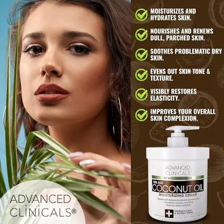 Coconut Oil Moisturizing Cream -454g