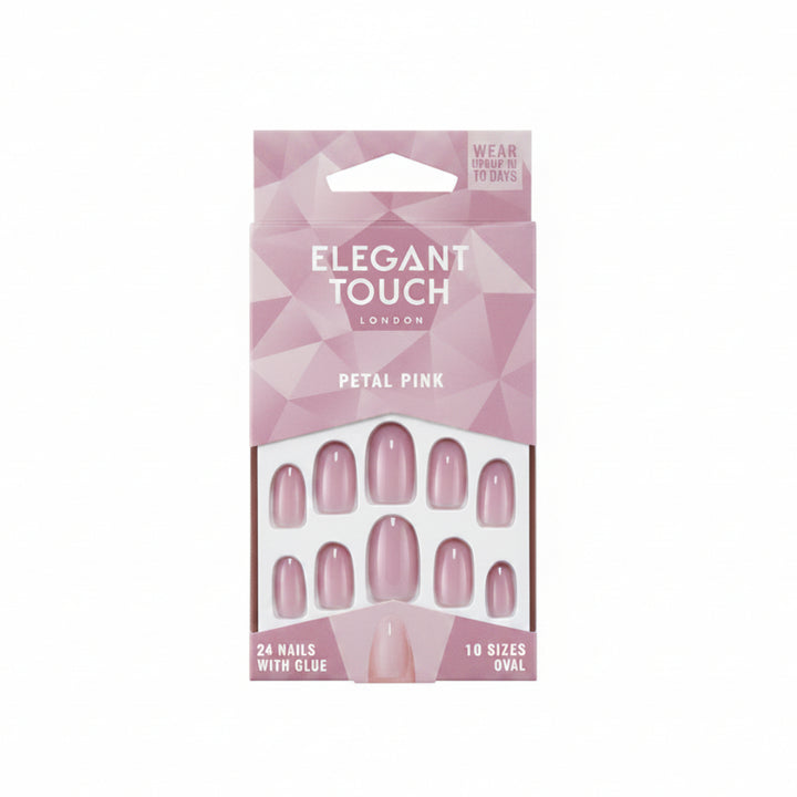 Petal Pink Oval Nails 24pcs