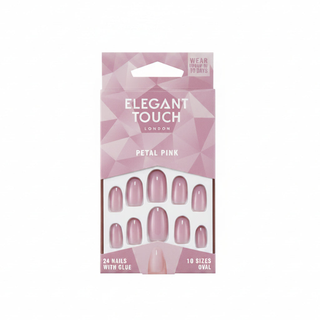 Petal Pink Oval Nails 24pcs