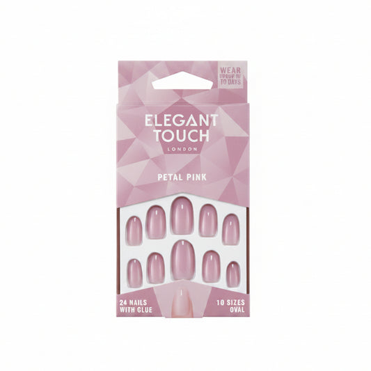 Petal Pink Oval Nails 24pcs