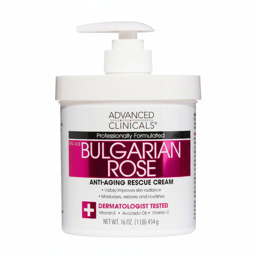 Bulgarian Rose Oil Anti Aging Rescue Cream -454g