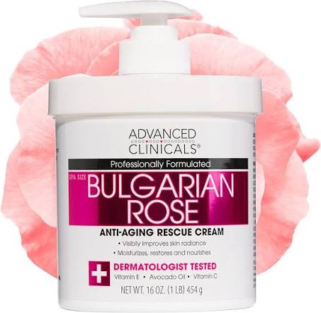 Bulgarian Rose Oil Anti Aging Rescue Cream -454g