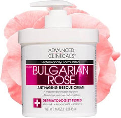 Bulgarian Rose Oil Anti Aging Rescue Cream -454g