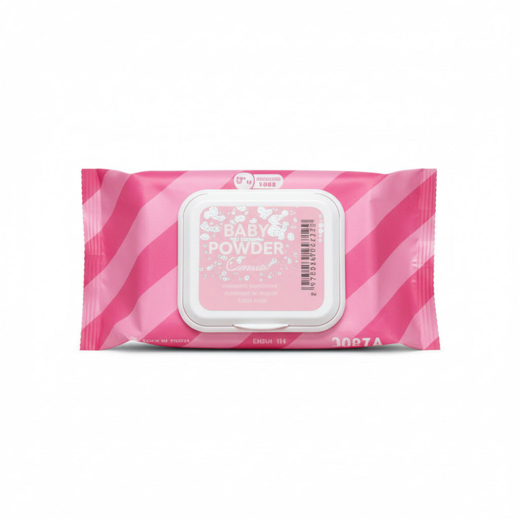 Baby Powder Makeup Remover Cleansing Wipes - 30pcs