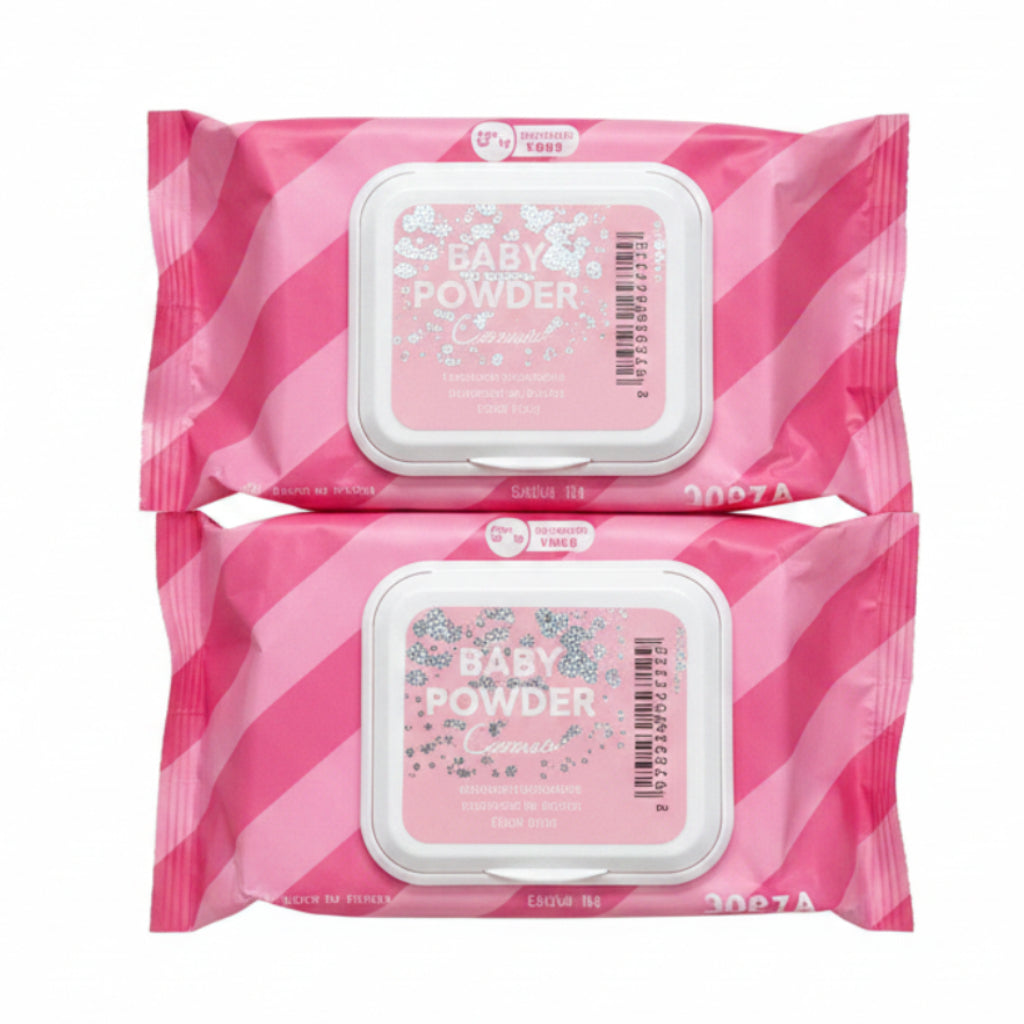 Baby Powder Makeup Remover Cleansing Wipes - 30pcs
