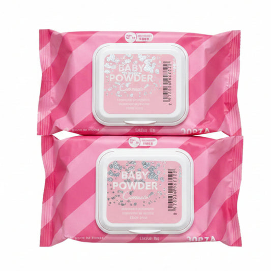 Baby Powder Makeup Remover Cleansing Wipes - 30pcs