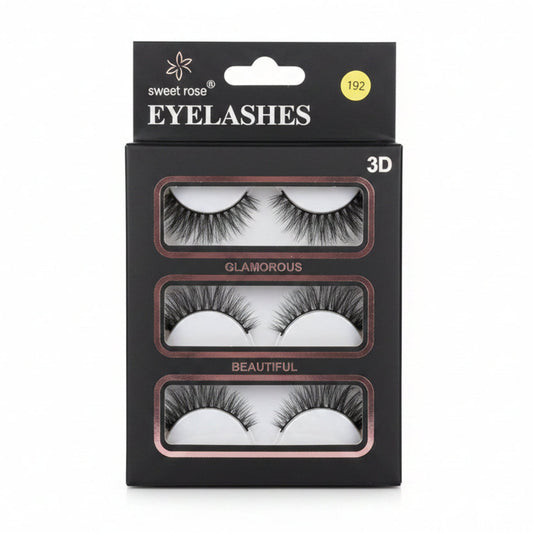 3D Eyelashes Glamorous & Beautiful Set - 3 Pairs