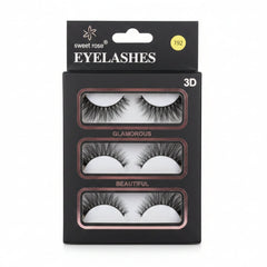 3D Eyelashes Glamorous & Beautiful Set - 3 Pairs