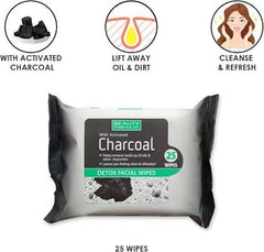 Charcoal Cleansing Wipes -25pcs
