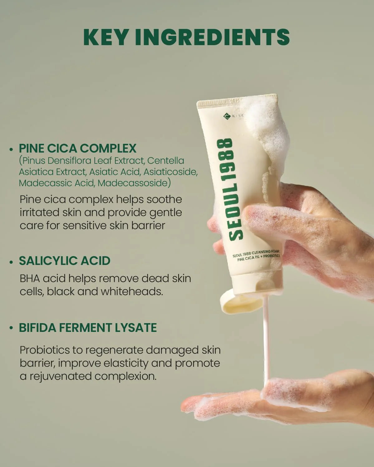 SEOUL 1988 Cica Cleansing Foam - 150ml