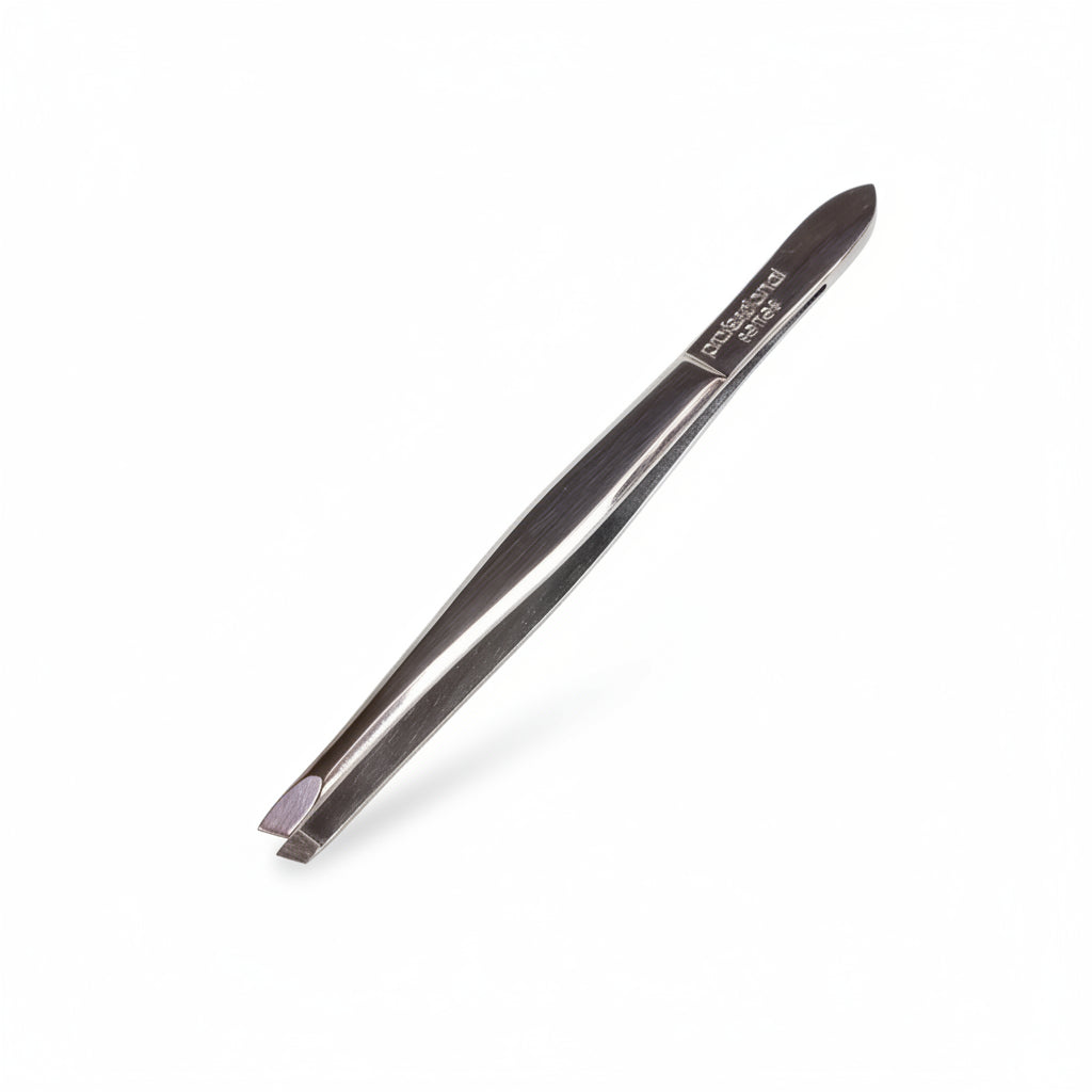 Side Tip Chrome Tweezers -1pc