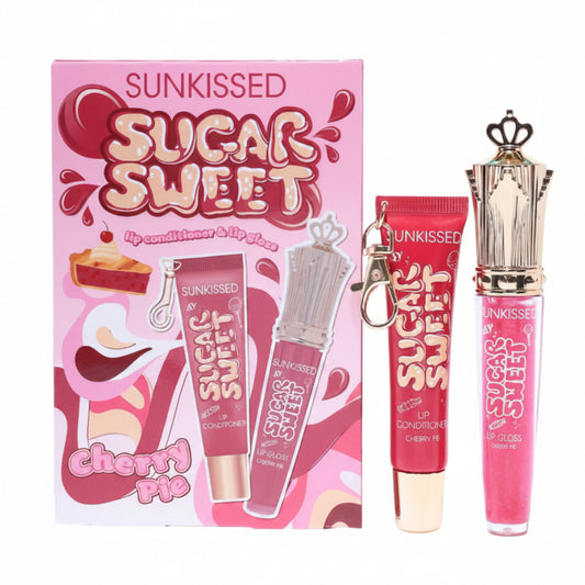 Sugar Sweet Lip Conditioner & Lip Gloss Duo Gift Set Cherry Pie -2pcs