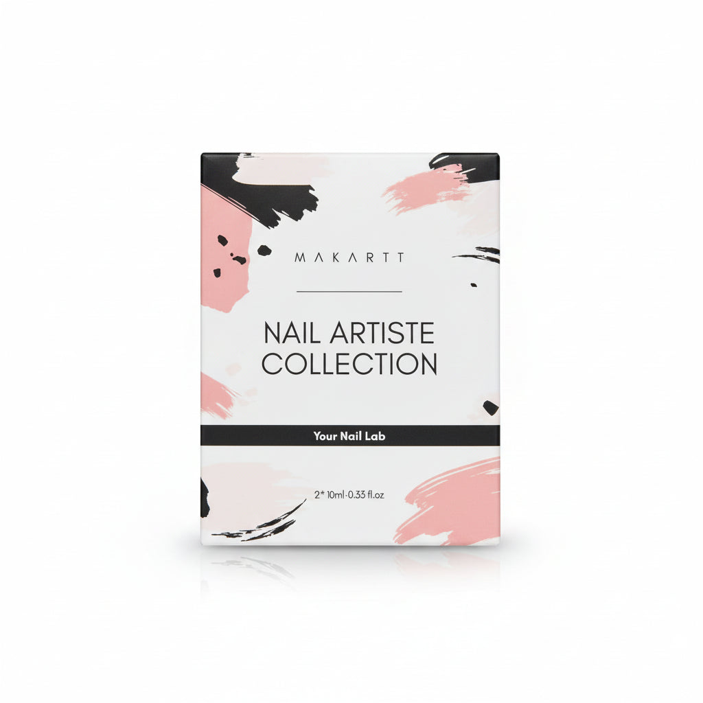 Nail Artiste No Wipe Base & Top Coat Kit -2x10ml