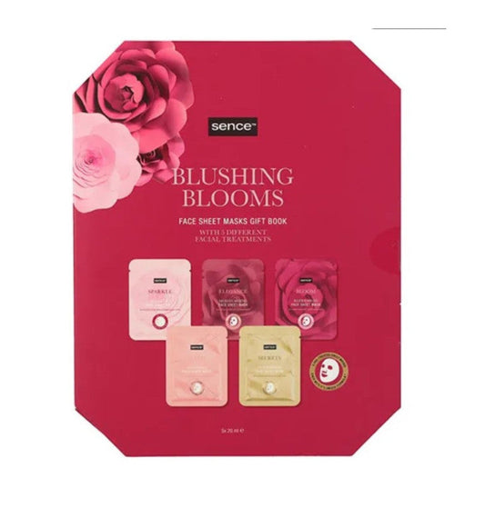 Blushing Blooms Face Sheet Masks Gift Book - 5 x 20ml